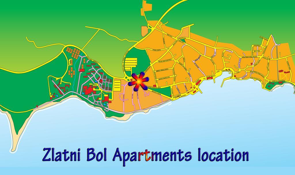 Zlatni Bol Apartments חדר תמונה